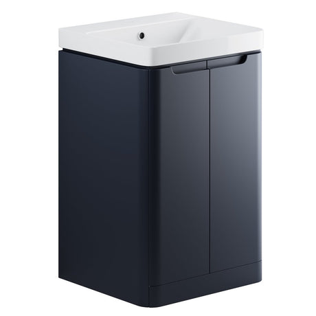 Ajax Ferriby Matt Indigo Floor Standing Vanity Unit 500mm