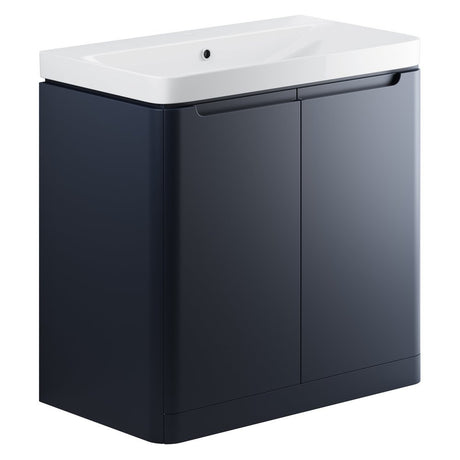 Ajax Ferriby Matt Indigo Floor Standing Vanity Unit 805mm