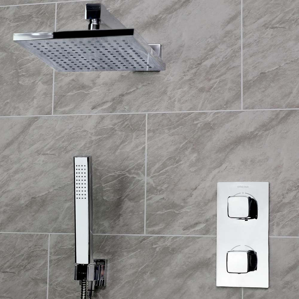 Bristan Cobalt Thermostatic Shower Package in Chrome