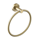 Bristan Round Towel Ring in Brushed Brass