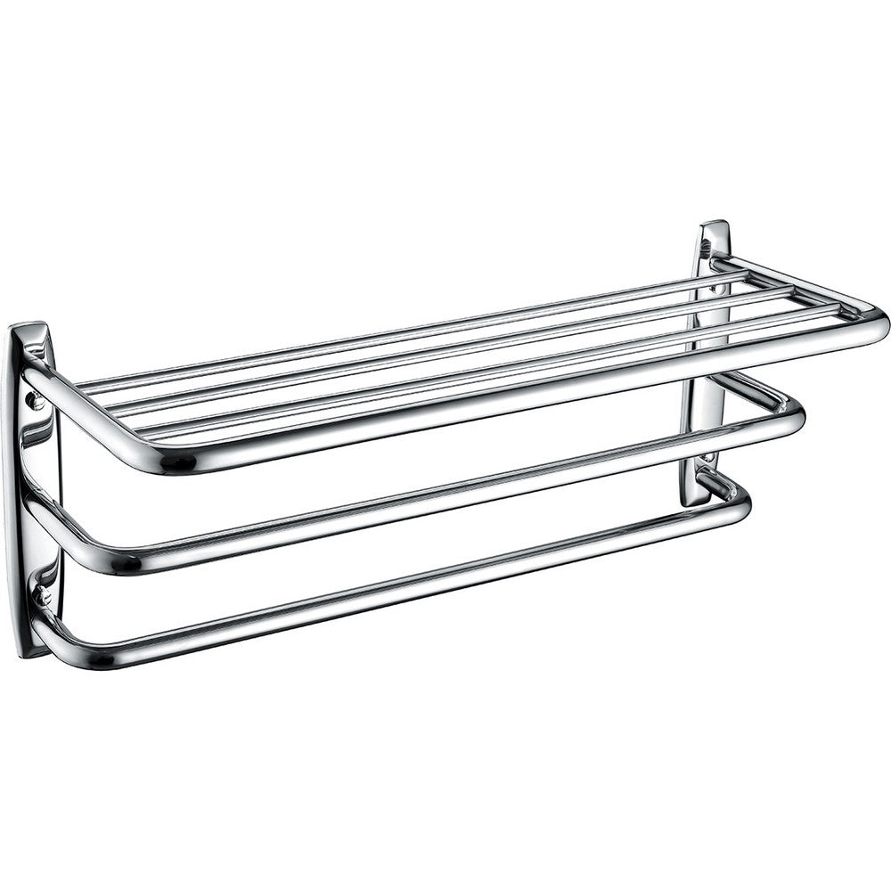 Bristan Tier Modern Towel Shelf in Chrome