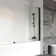 Roman Haven6 Fixed Bath Screen in Black