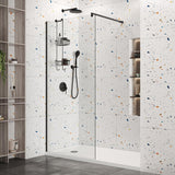 Roman Haven Select 10mm Black Wetroom Panel