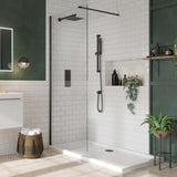 Scudo S8 Black Wetroom Panel