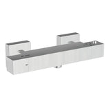 Scudo Chrome Square Exposed Bar Shower Valve