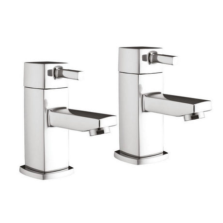 TAP015 Scudo Forme Chrome Basin Taps Pair