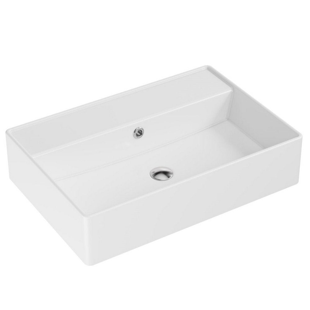 VESSEL001 Scudo Gloss White Countertop Wall Hung Basin