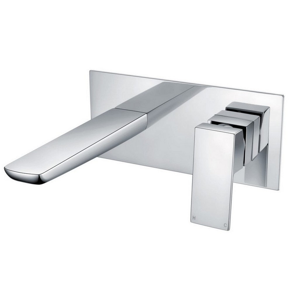 Scudo Muro Chrome Wall Mounted Bath Mixer