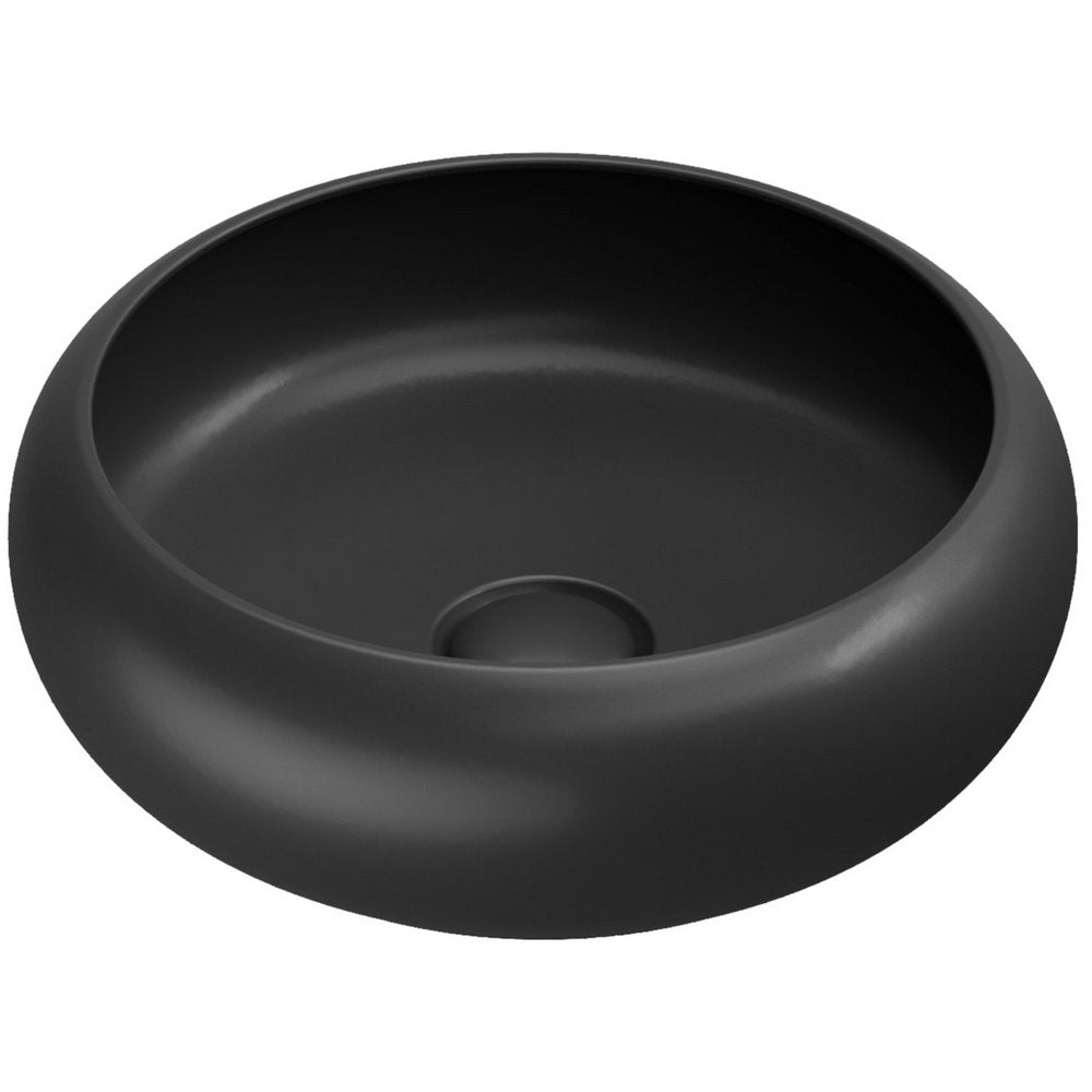 Scudo Riviera 360mm Round Countertop Basin Black