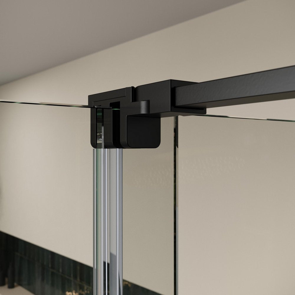 Scudo S8 Momentum Black Sliding Wetroom Panel