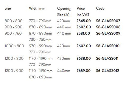 Scudo S6 Chrome Single Door Offset Quadrant Shower Enclosure