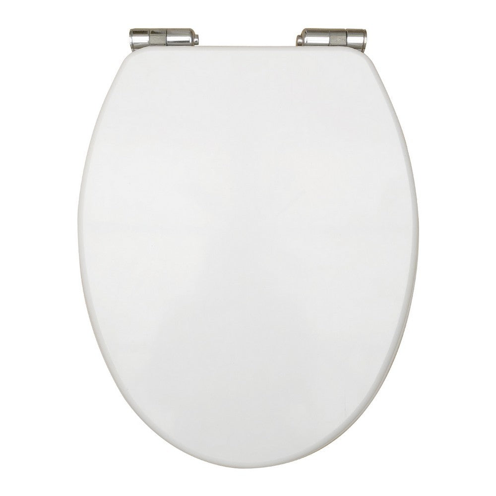 Scudo Wooden Soft Closing Toilet Seat White