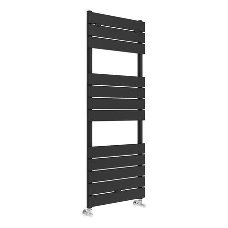 The Ajax Dovedale 1200 x 500mm Square Ladder Towel Warmer in Black