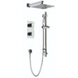 Bristan Cobalt Thermostatic Recessed Shower Pack with Fixed & Adjustable Heads