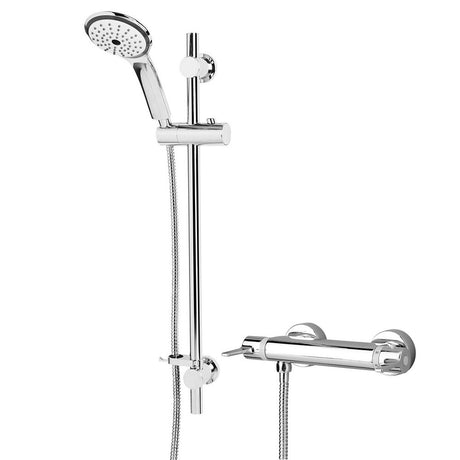 Bristan Design Thermostatic Exposed Bar Shower with Adjustable Riser Kit