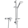 Bristan Prism Thermostatic Exposed Dual Control Shower with Adjustable Riser Kit