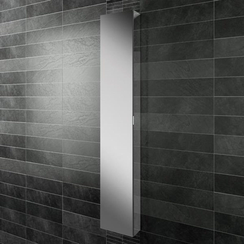 HIB Eris 30 Aluminium Bathroom Cabinet with Mirror Sides 300 x 1700mm lifestyle