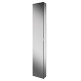 HIB Eris 30 Aluminium Bathroom Cabinet with Mirror Sides 300 x 1700mm