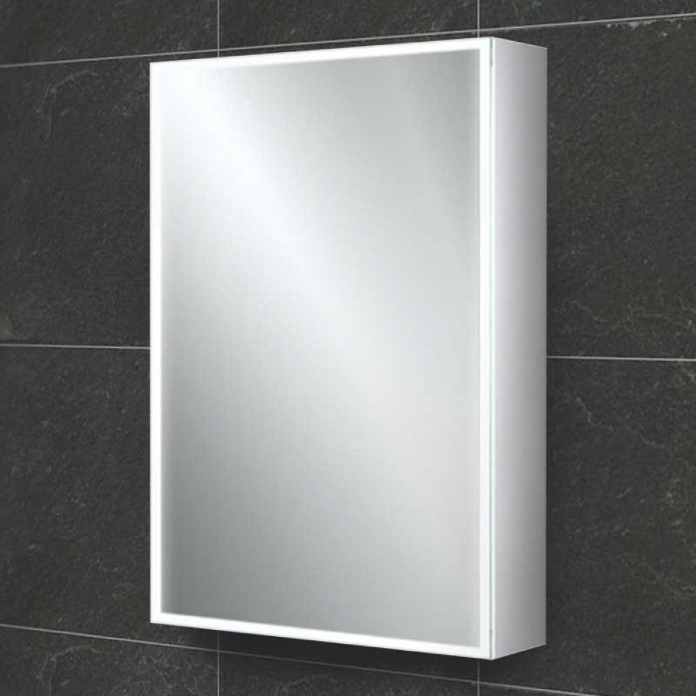 HIB Qubic 50 LED Aluminium Bathroom Cabinet 500 x 700mm lifestyle