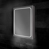 HIB Vapor 50 LED Demisting Aluminium Bathroom Cabinet 500 x 700mm lifestyle