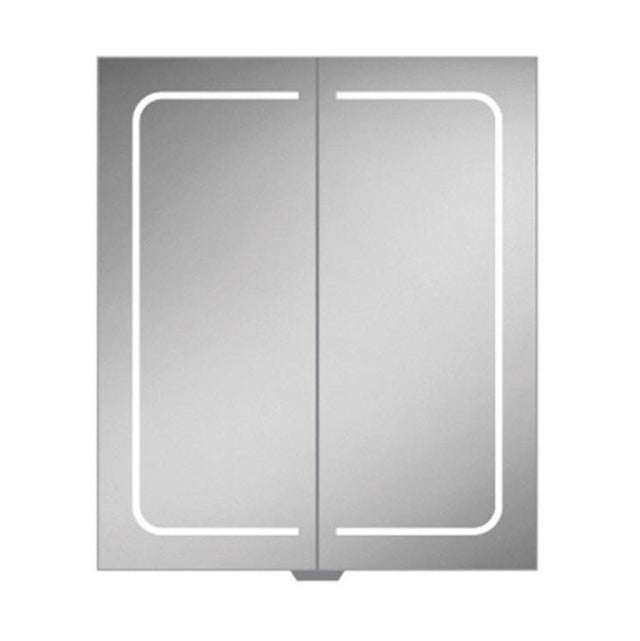 HIB Vapor 60 LED Demisting Aluminium Bathroom Cabinet 600 x 700mm