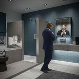 HIB Vapor 60 LED Demisting Aluminium Bathroom Cabinet 600 x 700mm lifestyle