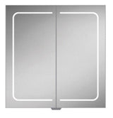 HIB Vapor 80 LED Demisting Aluminium Bathroom Cabinet 800 x 700mm