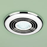 HIB Cyclone Inline Illuminated Chrome Fan Cool White LED