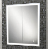 HIB Vanquish 60 LED Demisting Recessed Aluminium Bathroom Cabinet 630 x 730mm