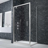 Merlyn Ionic Essence Framed Bifold Shower Door With side pannel